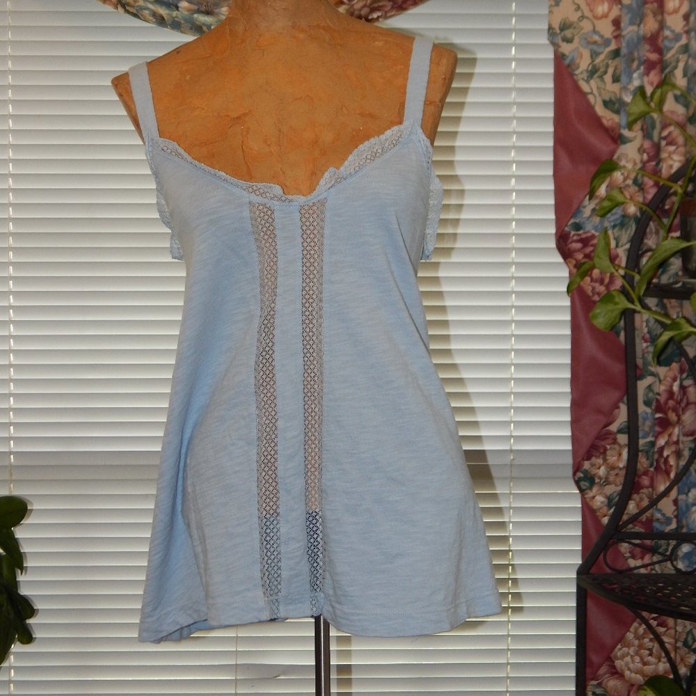 NWT $112 WILT Light Blue Lace Cami M 10 12